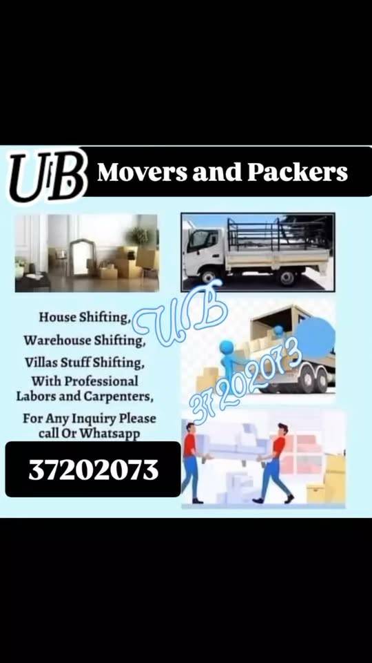 UB movers and packers house shifting office shifting