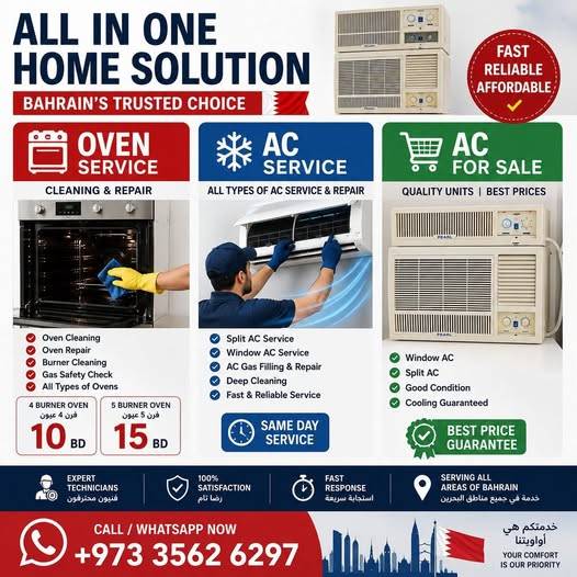 Ac sell and oven sarves good working Ac