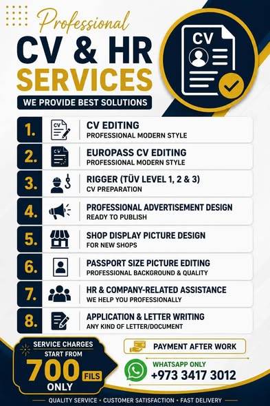 PROFESSIONAL CV HR SERVICES CV Editing Modern Style