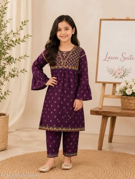 Beautiful lawn suite pc Only Size to Beautiful