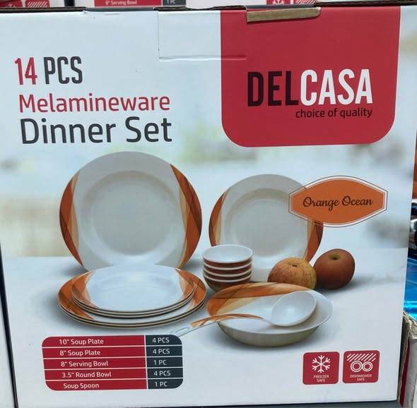 Pcs Melamineware Dinner Set Delivery Charge Applicable Pcs