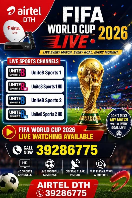 Airtel FIFA world cup live watch Airtel HD