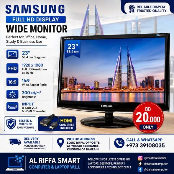 Samsung Full HD LED Monitor Wide Screen Samsung