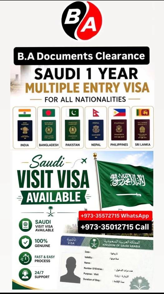 Saudi Arabia Year multiple visit visa Fast pro