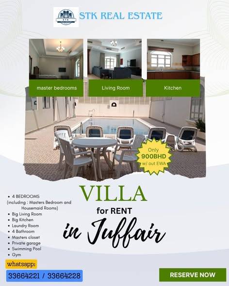 Villa rent In Juffair near Juffair Hospital Villa