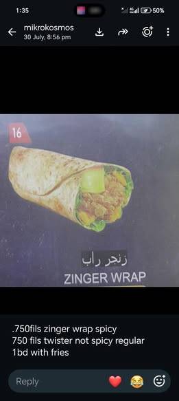 special foods please contact me more detai special
